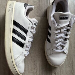 Adidas Classic White and Black Sneakers